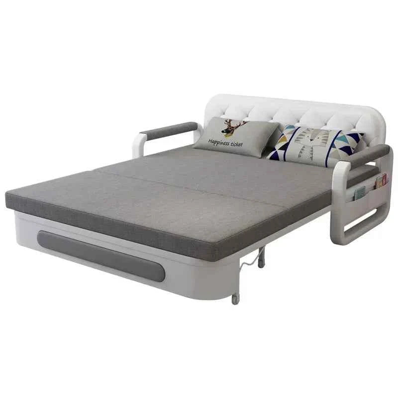 Apartment Furniture Metal Frame Foldable Sofa Cum Bed Storage Modern Folding Sofa Bed