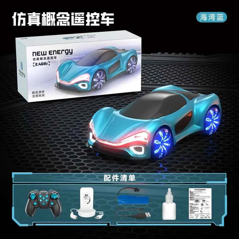 New Energy ConceptrcDrift Remote Control Car Gesture Induction Streamer Concept Stunt Car Long Endurance Charging Pile