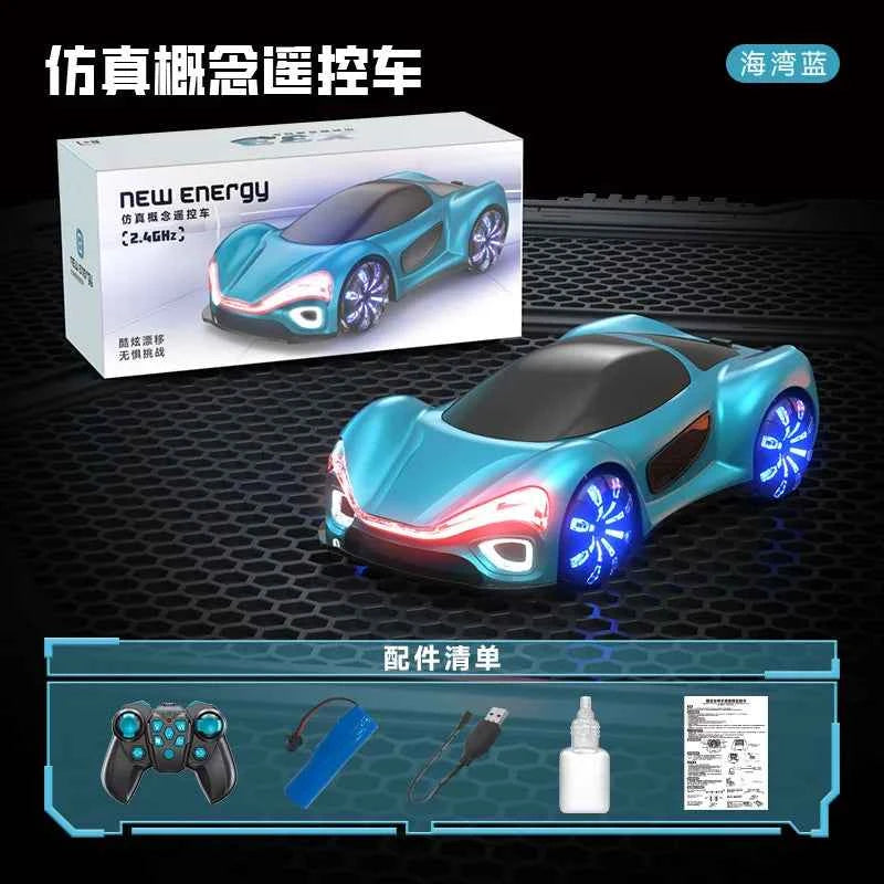 New Energy ConceptrcDrift Remote Control Car Gesture Induction Streamer Concept Stunt Car Long Endurance Charging Pile