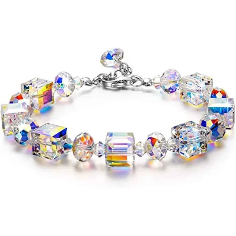 New Style Austrian Crystal Crystal Crystal Sugar bracelet necklace earring set crystal bracelet