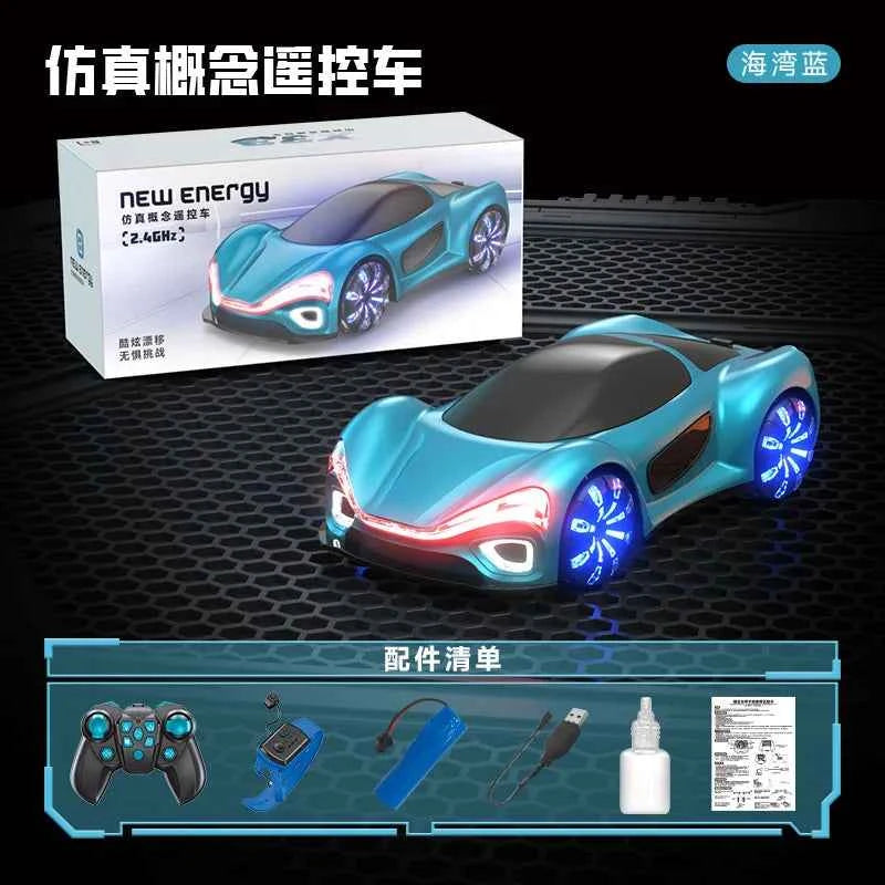 New Energy ConceptrcDrift Remote Control Car Gesture Induction Streamer Concept Stunt Car Long Endurance Charging Pile