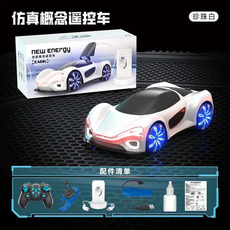 New Energy ConceptrcDrift Remote Control Car Gesture Induction Streamer Concept Stunt Car Long Endurance Charging Pile
