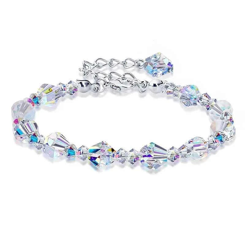 New Style Austrian Crystal Crystal Crystal Sugar bracelet necklace earring set crystal bracelet